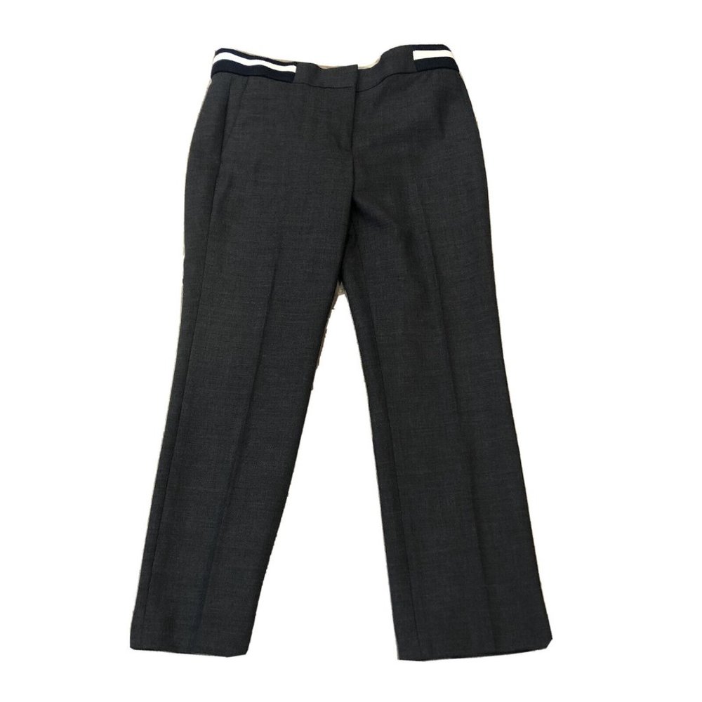 J CREW Gray wool Pants Jogger Striped cotton waistband